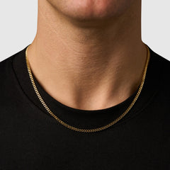 Cuban (18ct Gold) 3mm | Sterling Silver