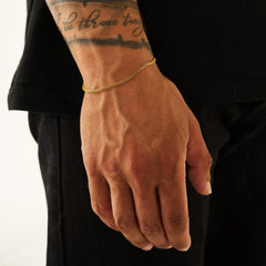 Curb Bracelet (Gold) 2mm