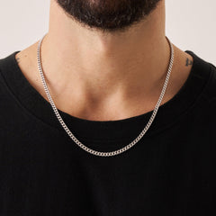 Cuban (Sterling Silver) 4mm
