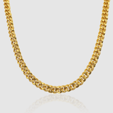 Half Iced Cuban (Gold) 8mm