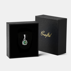 Melted Emerald Stone (Silver) | Sterling Silver
