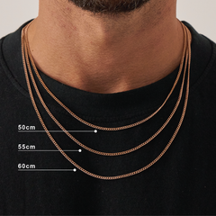 Cuban (Rose Gold) 2mm