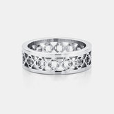 Clover Band Ring (Silver)