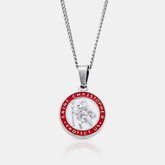 Enamel Saint Christopher (Silver)
