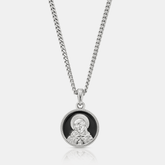 Enamel Jesus (Silver)