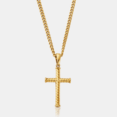 Rope Cross (Gold)
