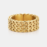 Rope Stack Ring (Gold)