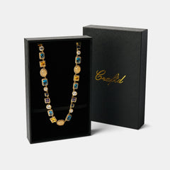 Sapphire Gemstone Necklace (Gold)