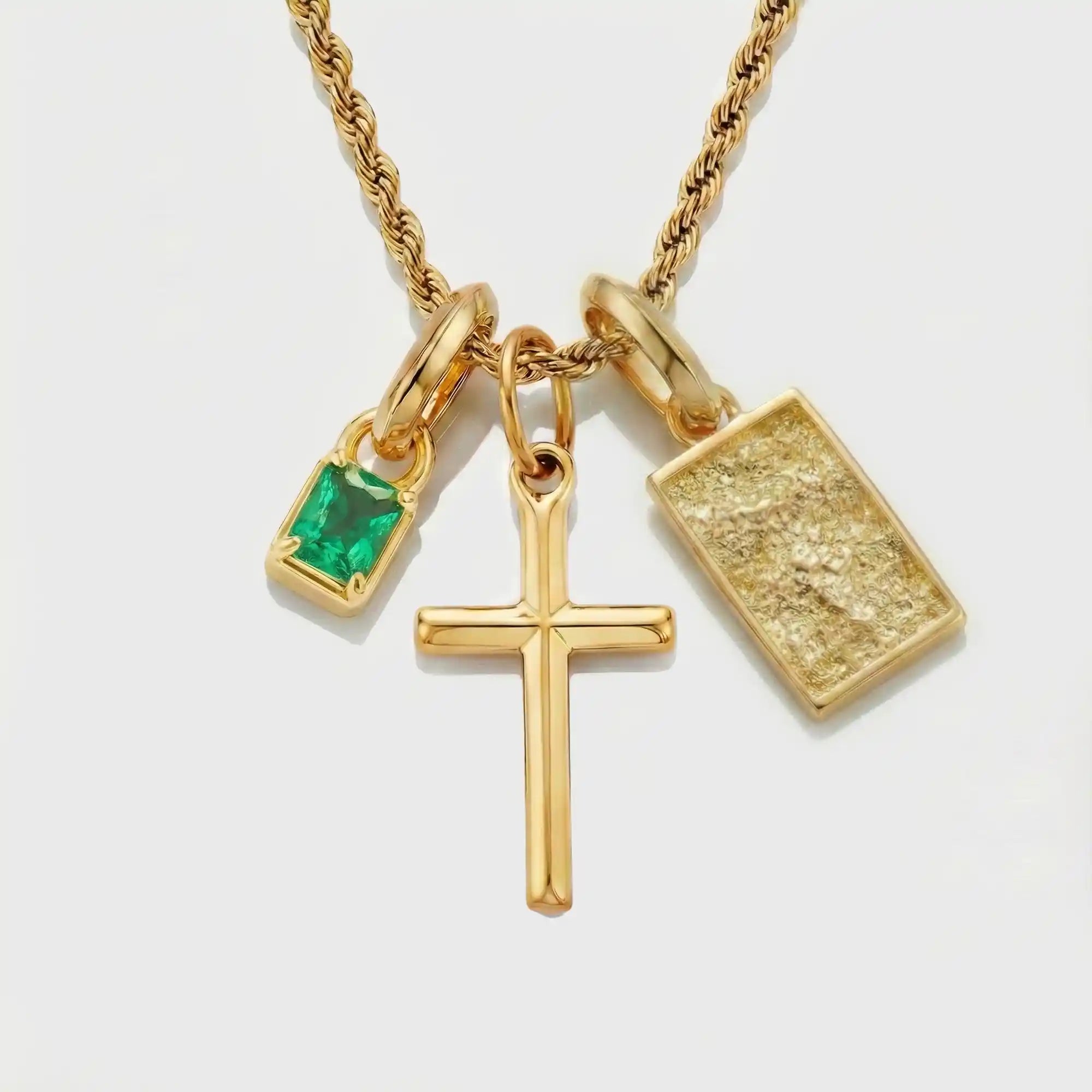 Build Your Own Pendant (Gold) | Emerald Stone