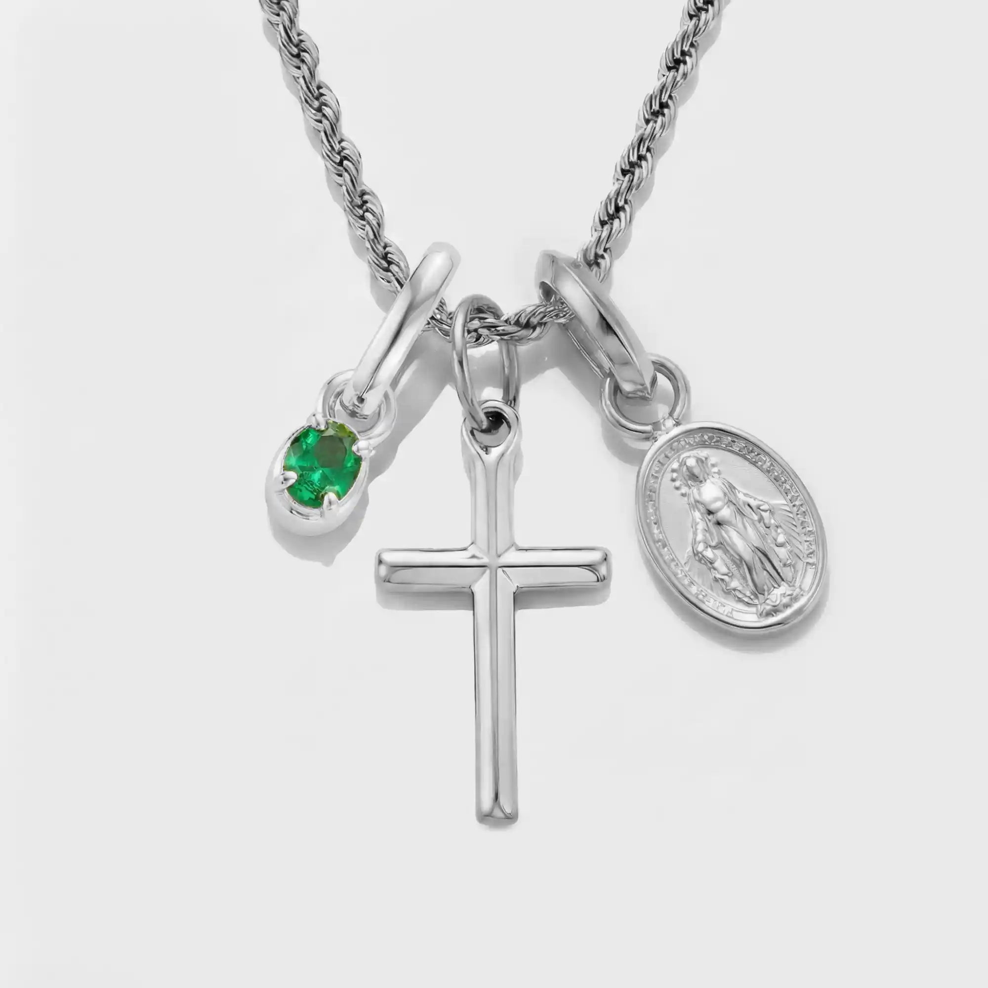 Build Your Own Pendant (Silver) | Emerald Stone