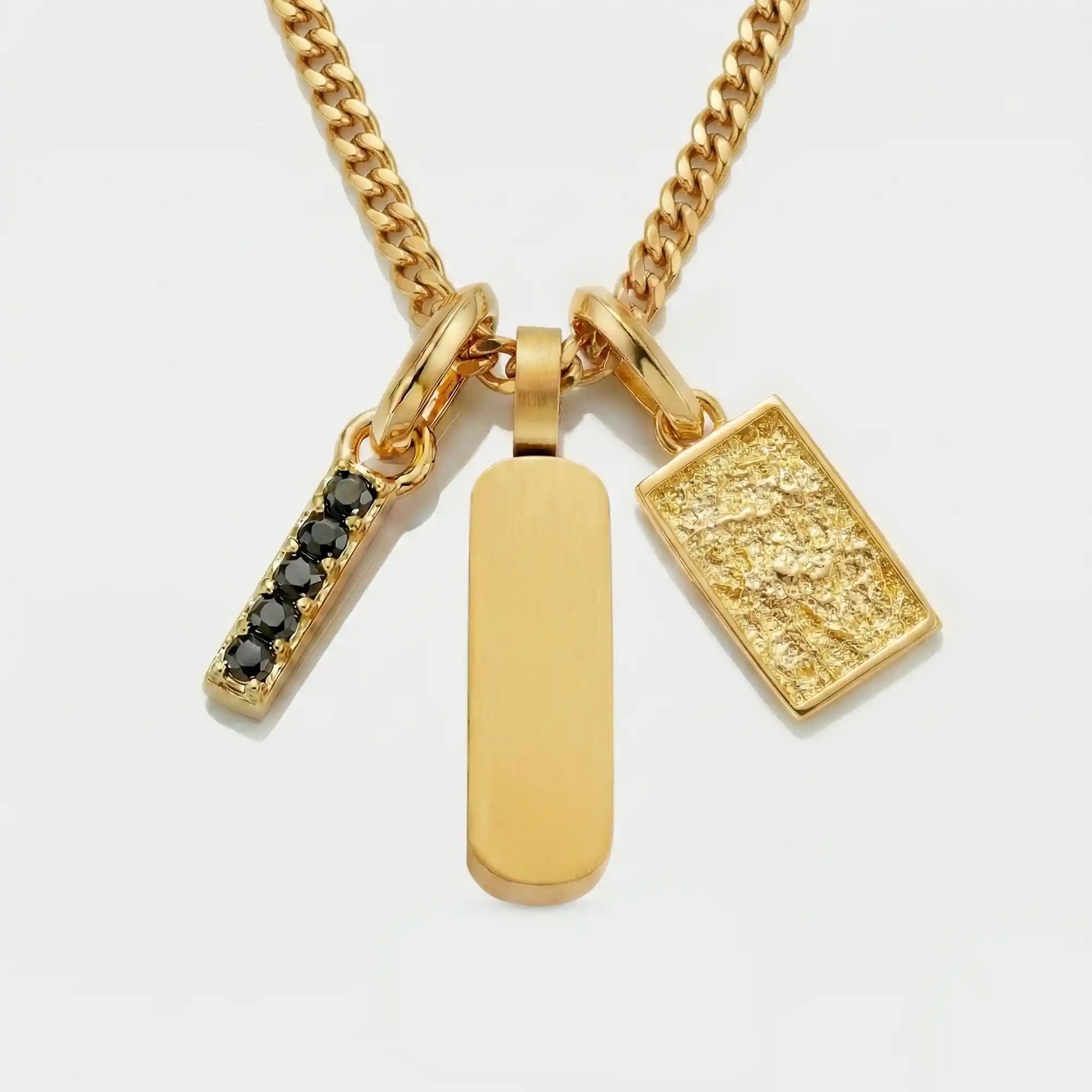 Build Your Own Pendant (Gold) | Onyx Stone