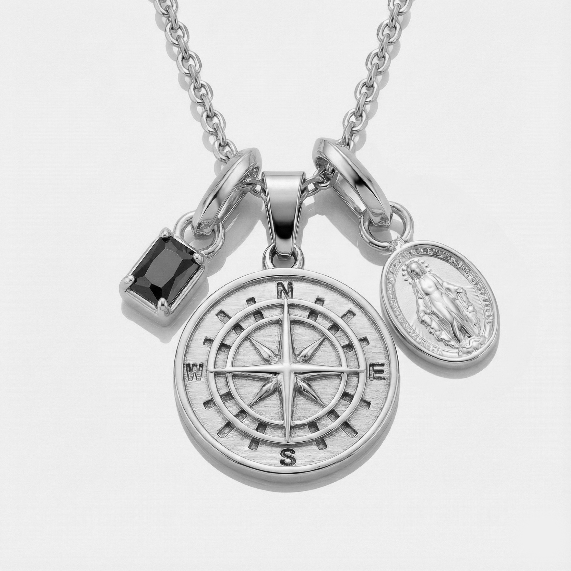 Build Your Own Pendant (Silver) | Onyx Stone