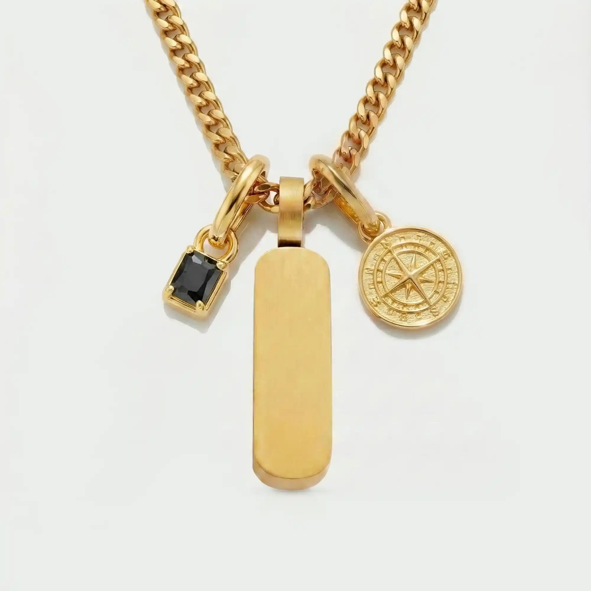 Build Your Own Pendant (Gold) | Onyx Stone
