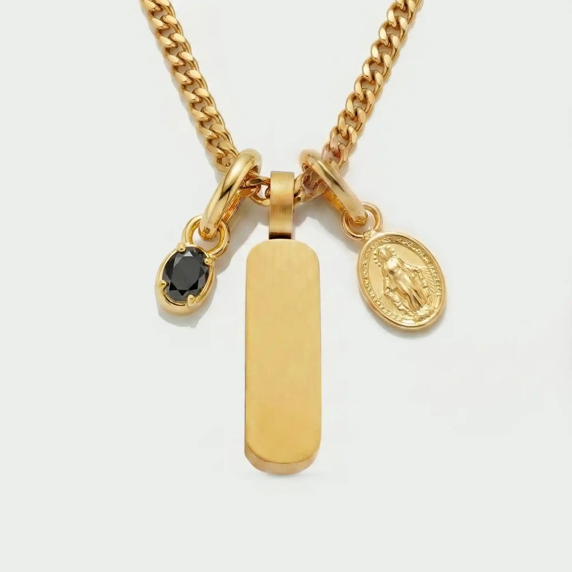 Build Your Own Pendant (Gold) | Onyx Stone