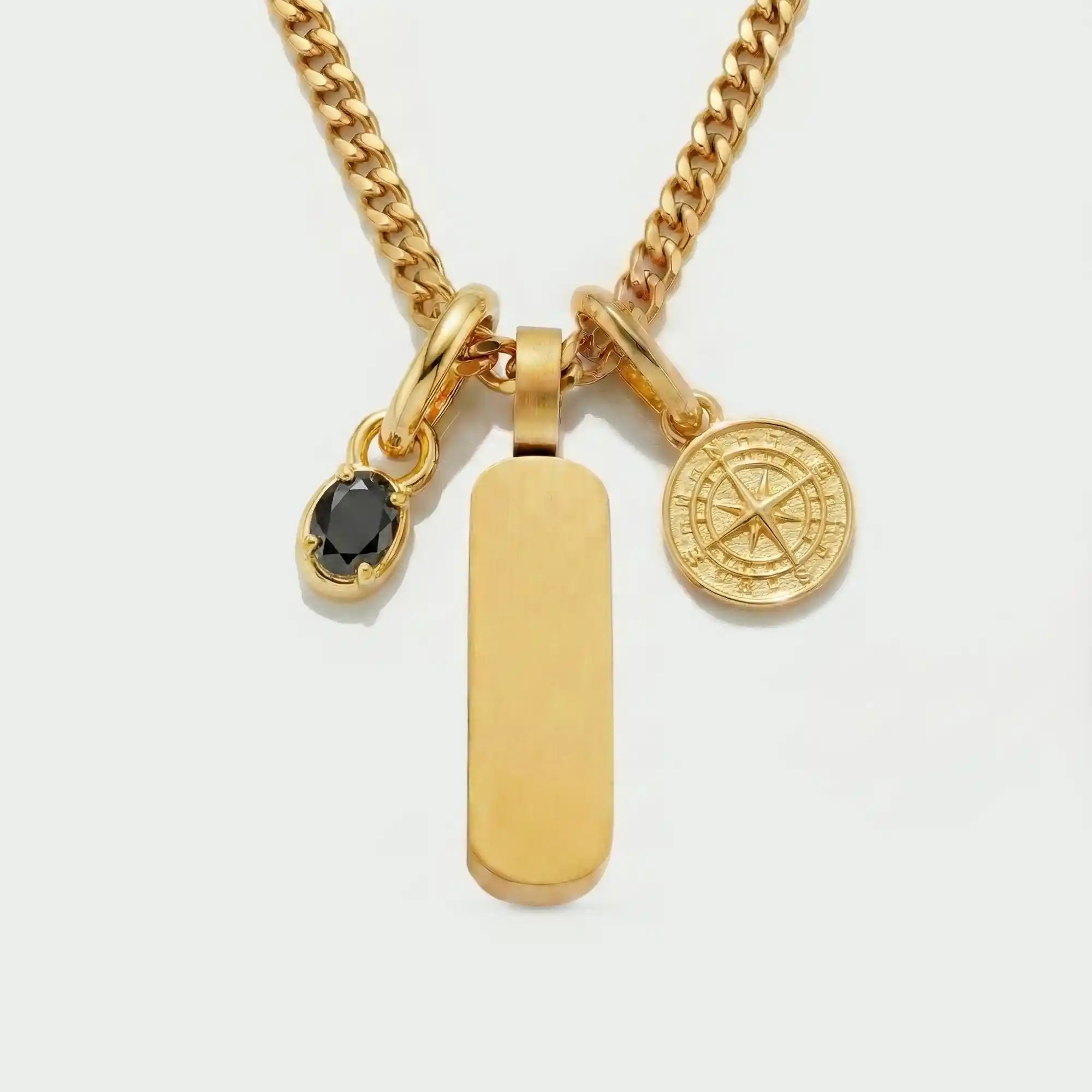 Build Your Own Pendant (Gold) | Onyx Stone