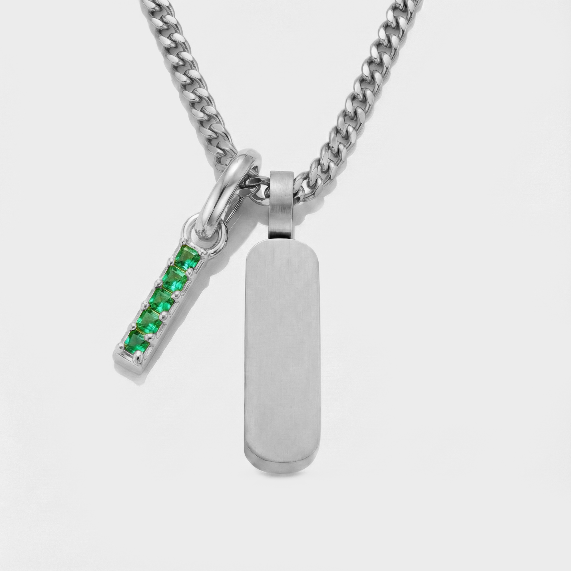 Build Your Own Pendant (Silver) | Emerald Stone