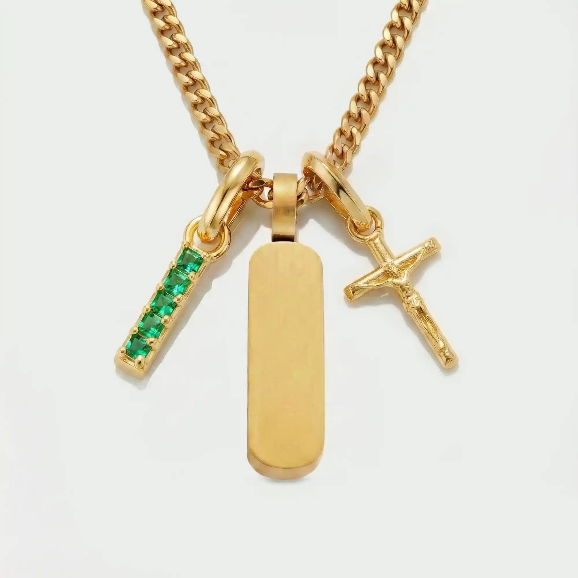 Build Your Own Pendant (Gold) | Emerald Stone