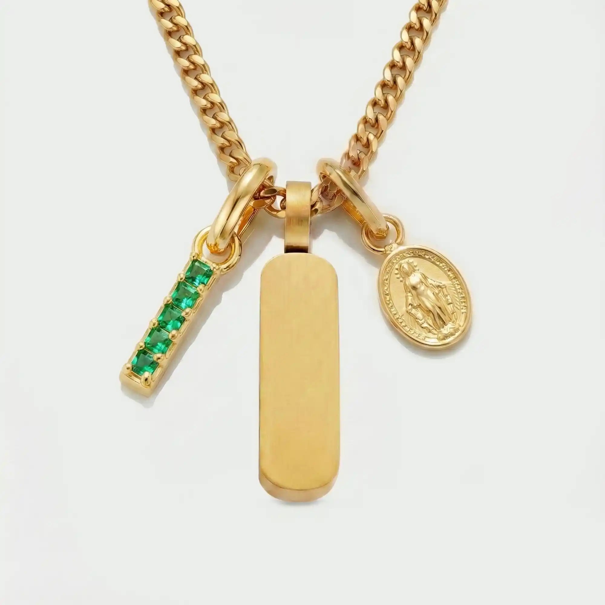 Build Your Own Pendant (Gold) | Emerald Stone