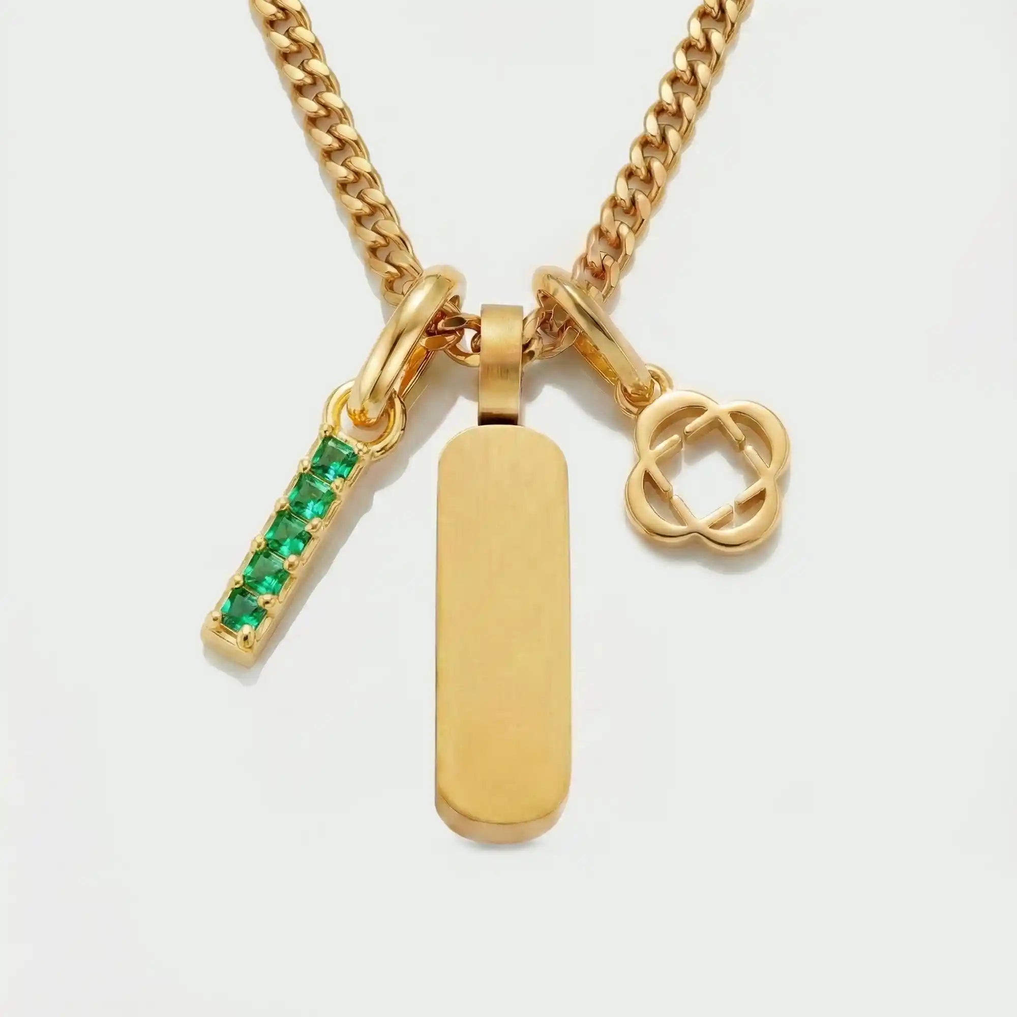 Build Your Own Pendant (Gold) | Emerald Stone