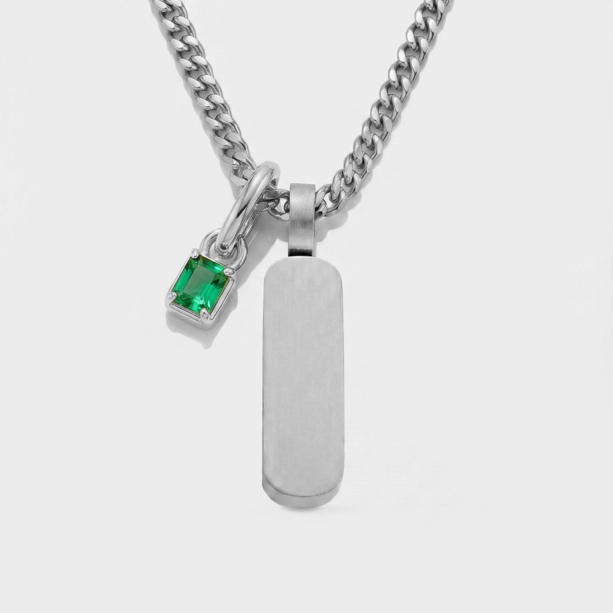 Build Your Own Pendant (Silver) | Emerald Stone