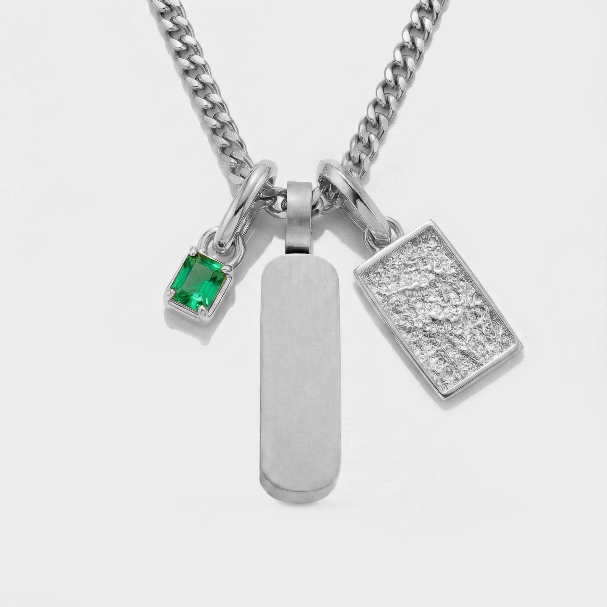 Build Your Own Pendant (Silver) | Emerald Stone