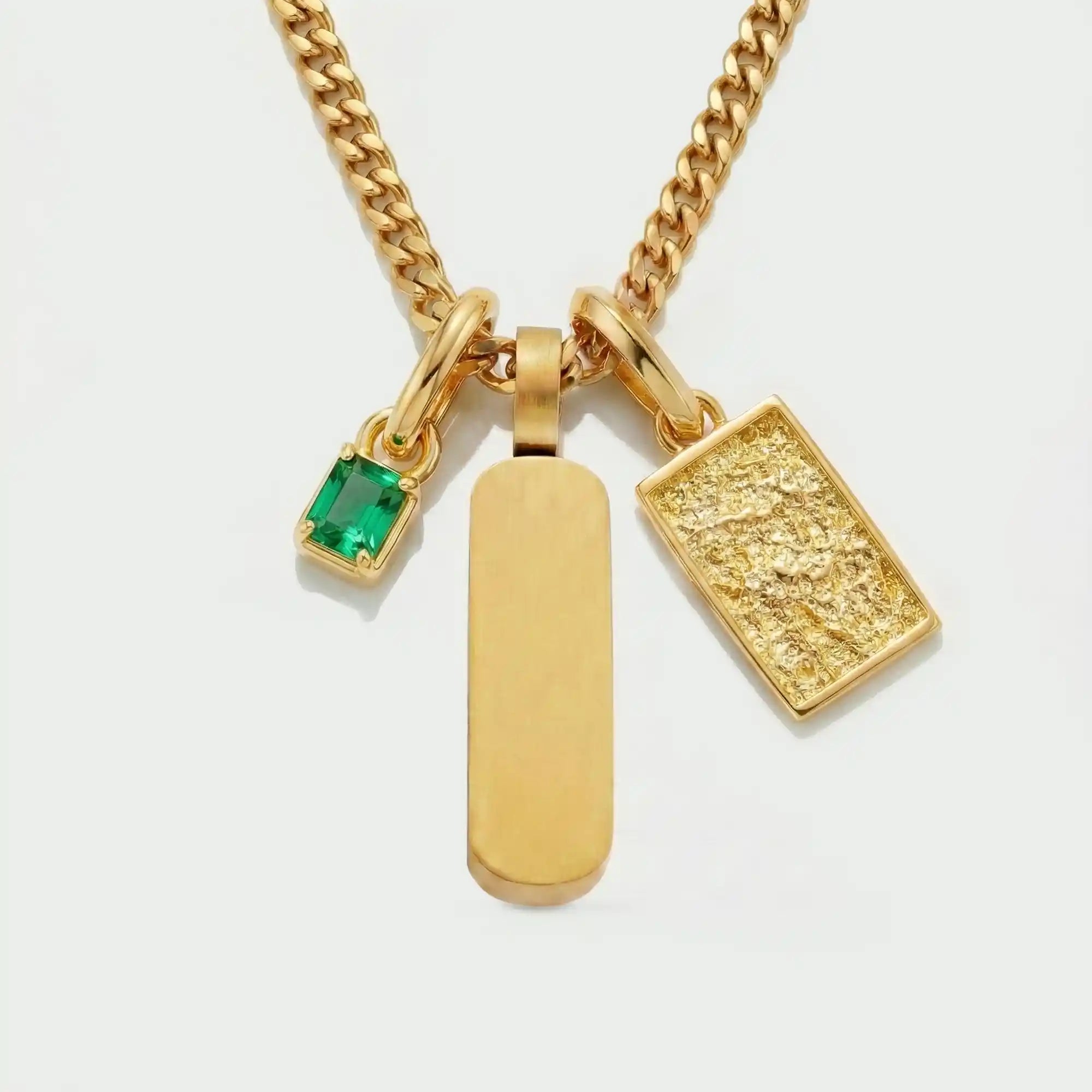 Build Your Own Pendant (Gold) | Emerald Stone