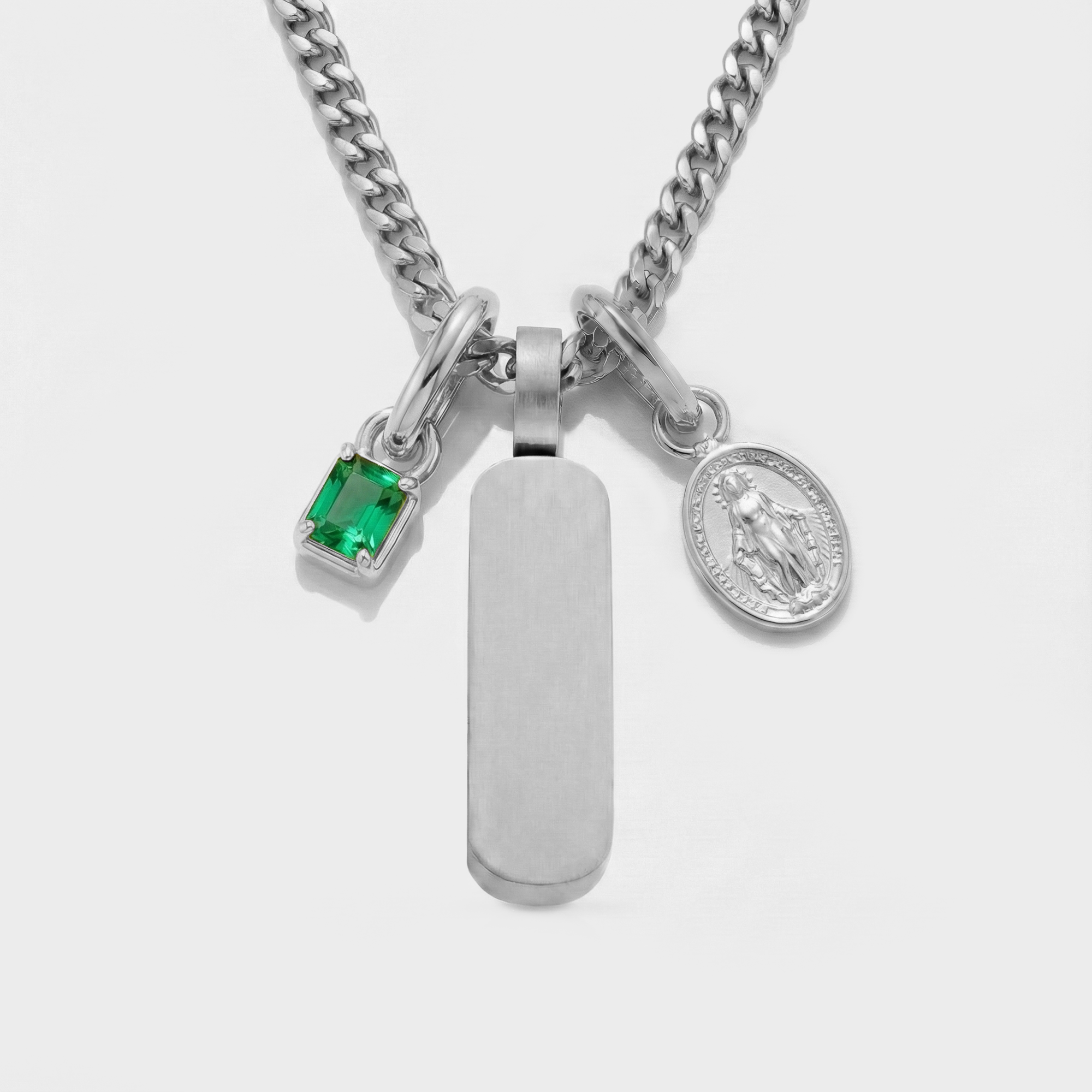 Build Your Own Pendant (Silver) | Emerald Stone