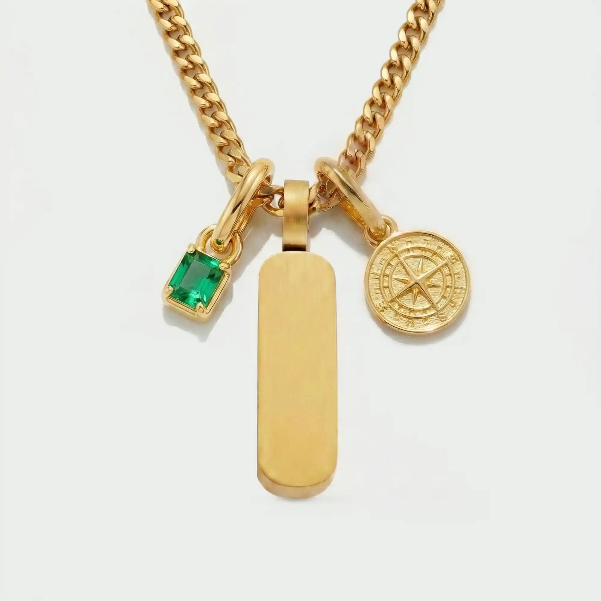 Build Your Own Pendant (Gold) | Emerald Stone