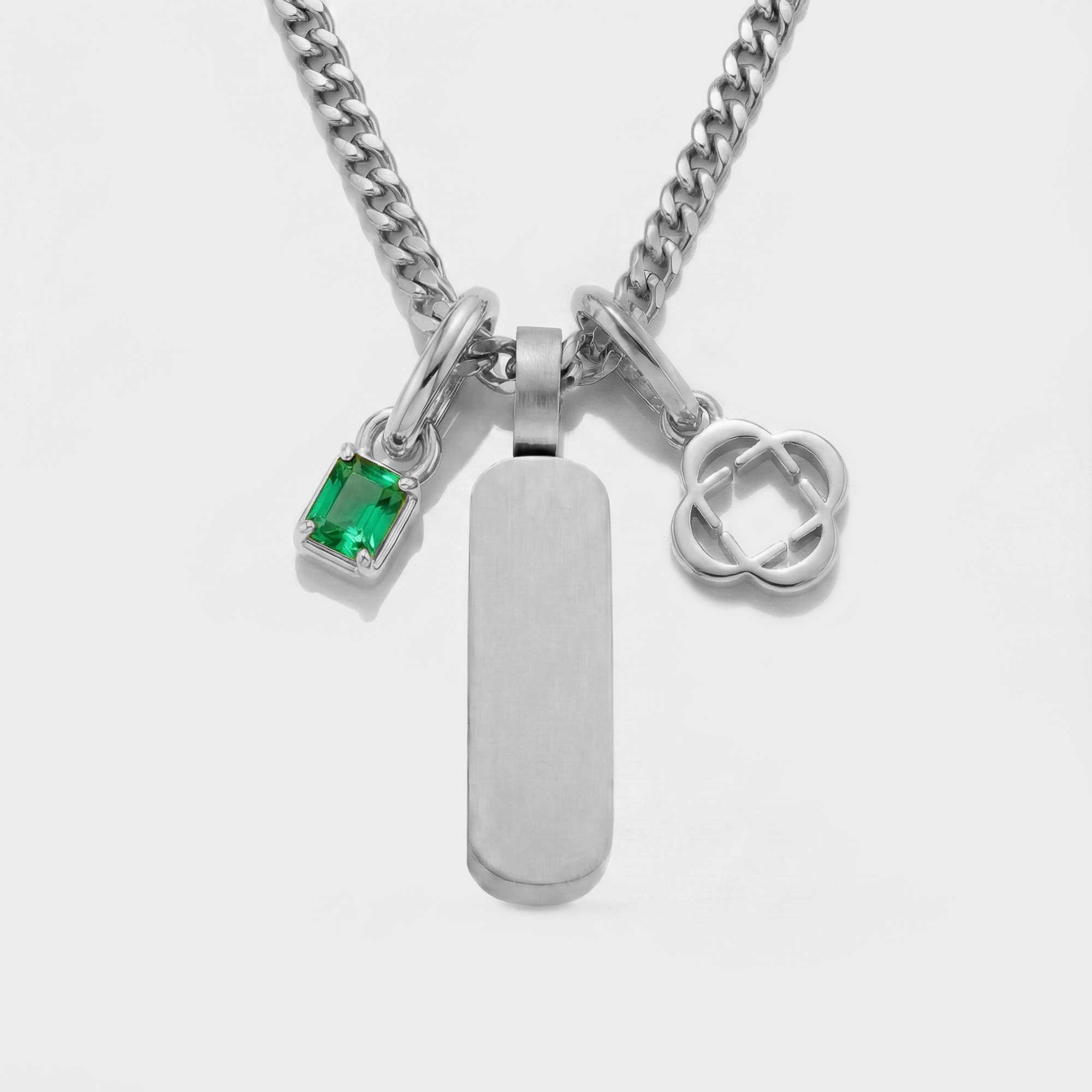 Build Your Own Pendant (Silver) | Emerald Stone