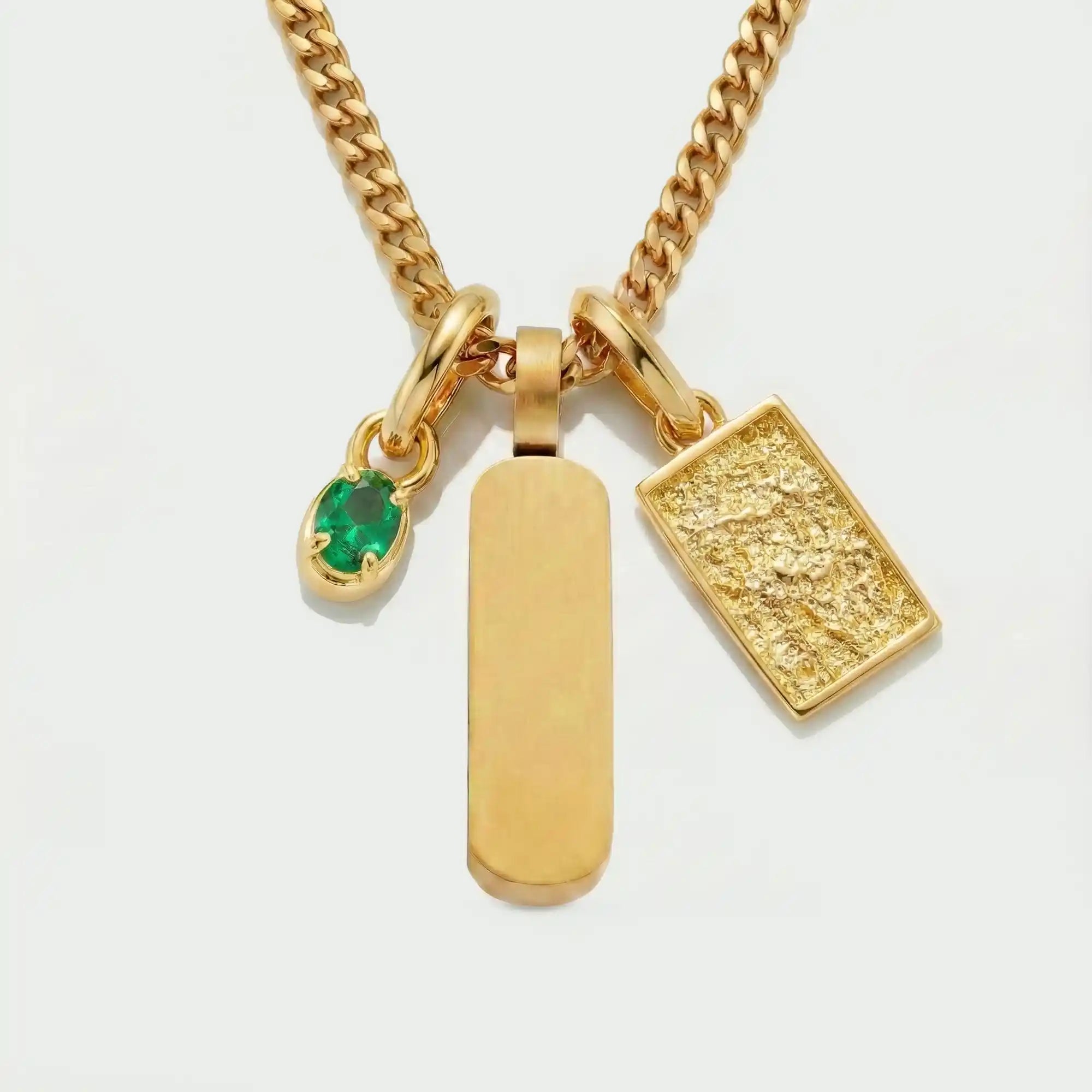 Build Your Own Pendant (Gold) | Emerald Stone
