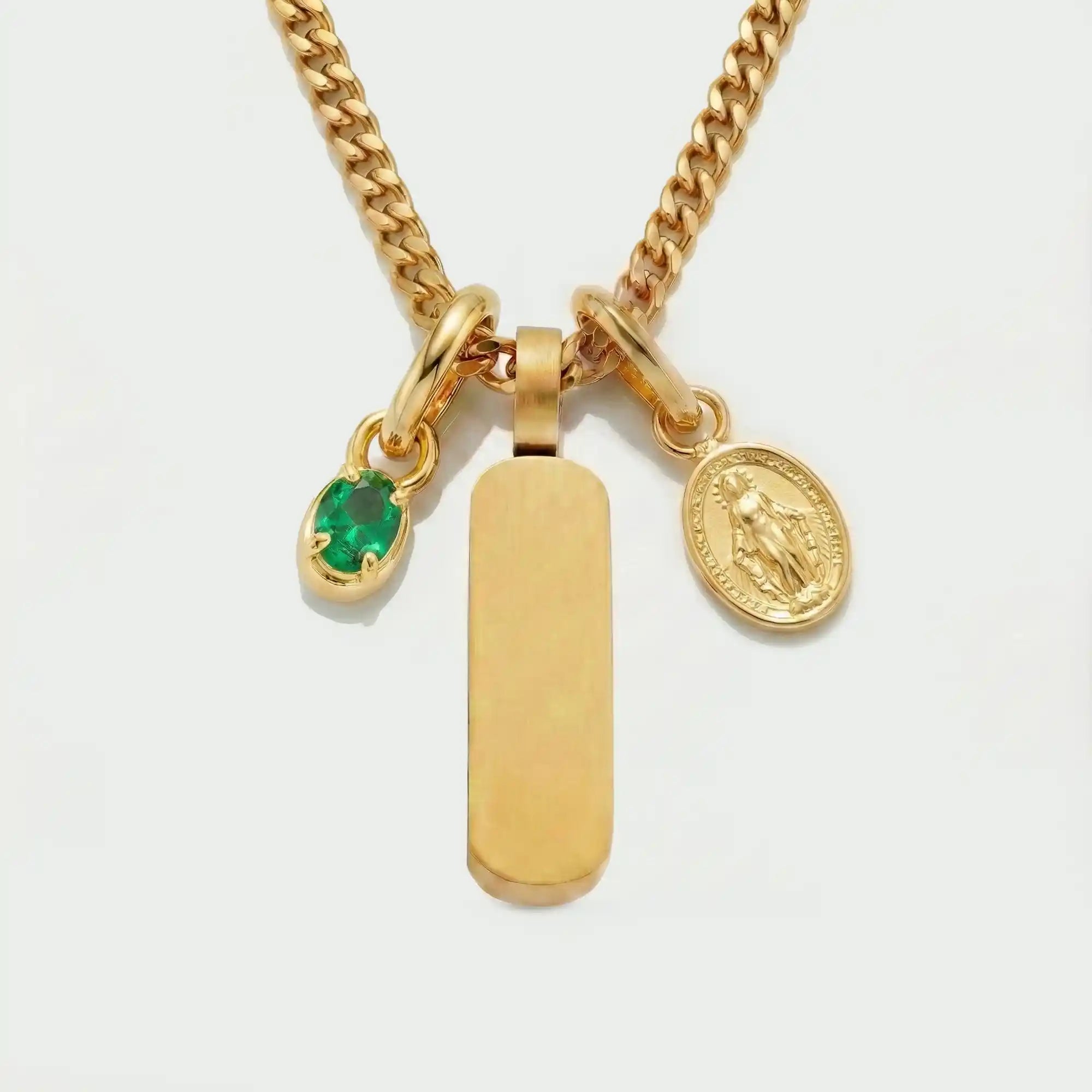 Build Your Own Pendant (Gold) | Emerald Stone