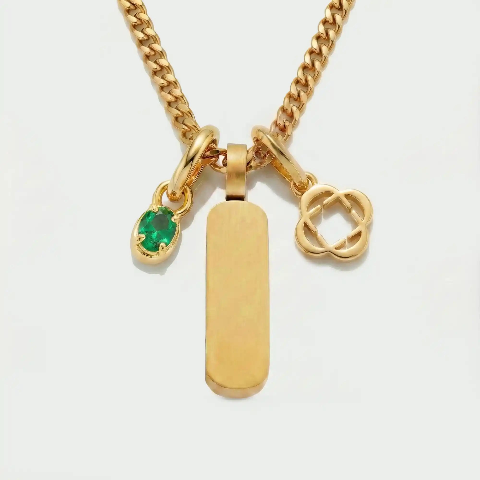 Build Your Own Pendant (Gold) | Emerald Stone