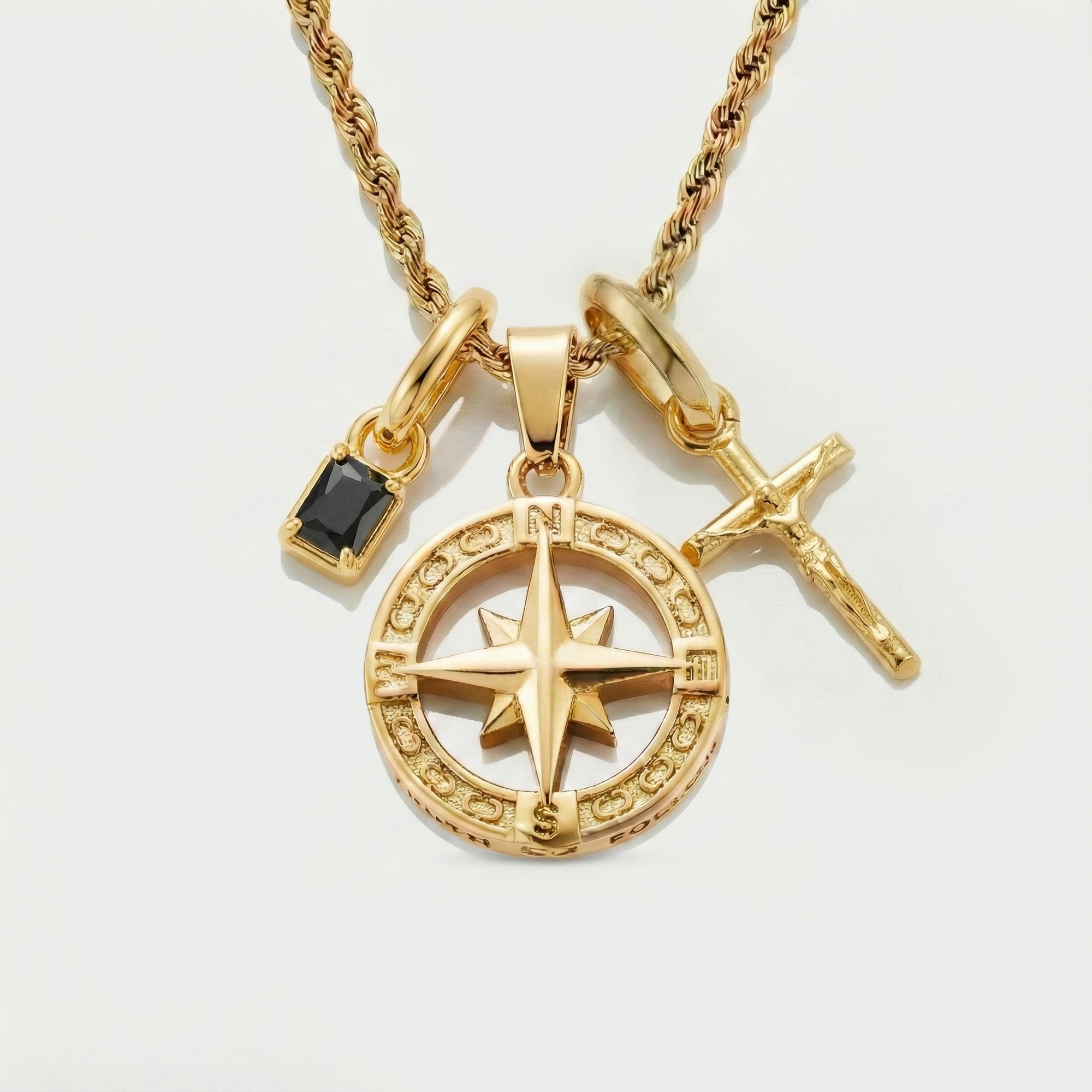 Build Your Own Pendant (Gold) | Onyx Stone