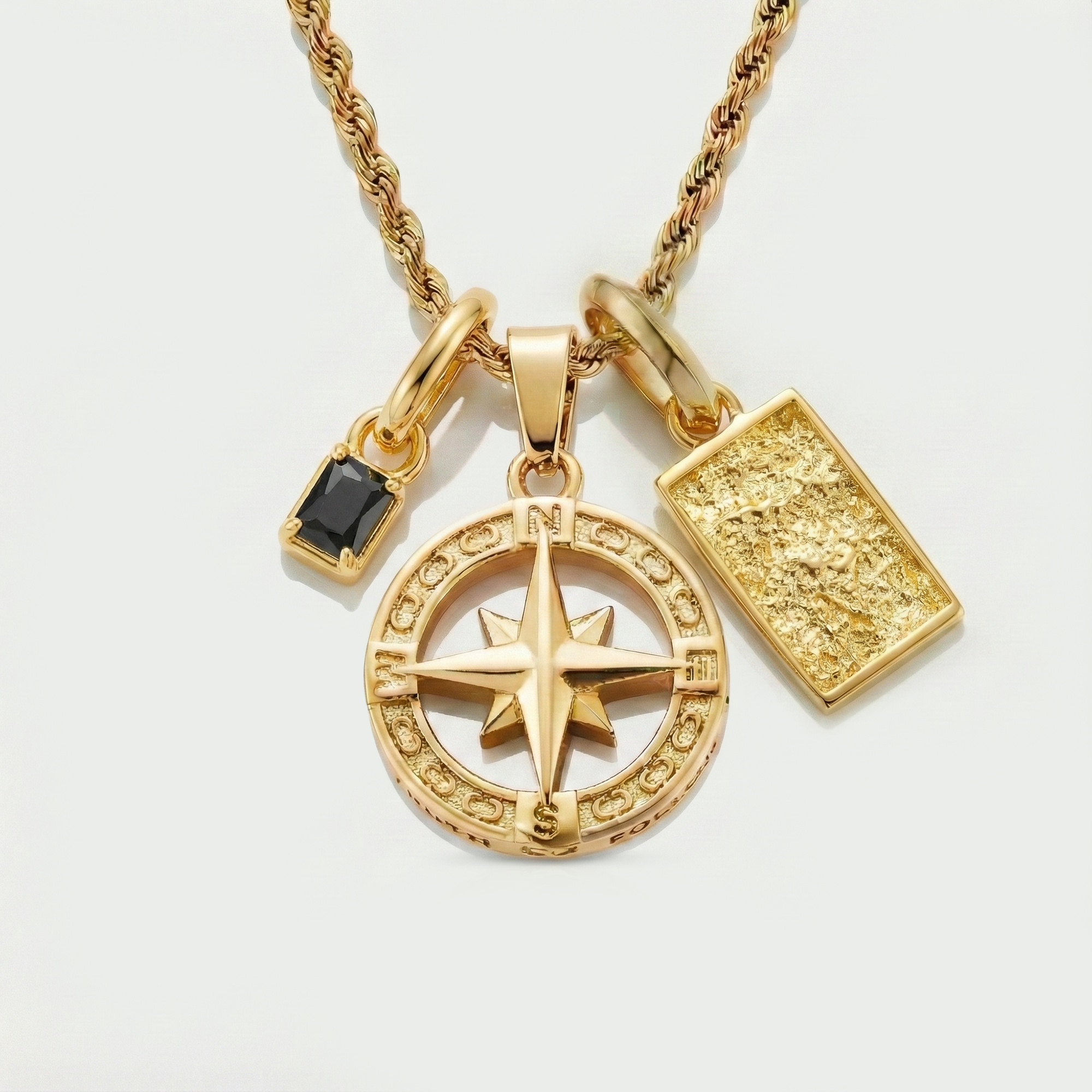 Build Your Own Pendant (Gold) | Onyx Stone