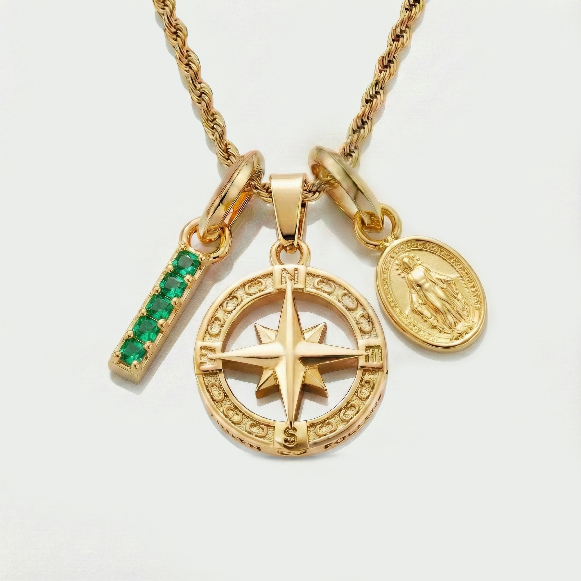 Build Your Own Pendant (Gold) | Emerald Stone