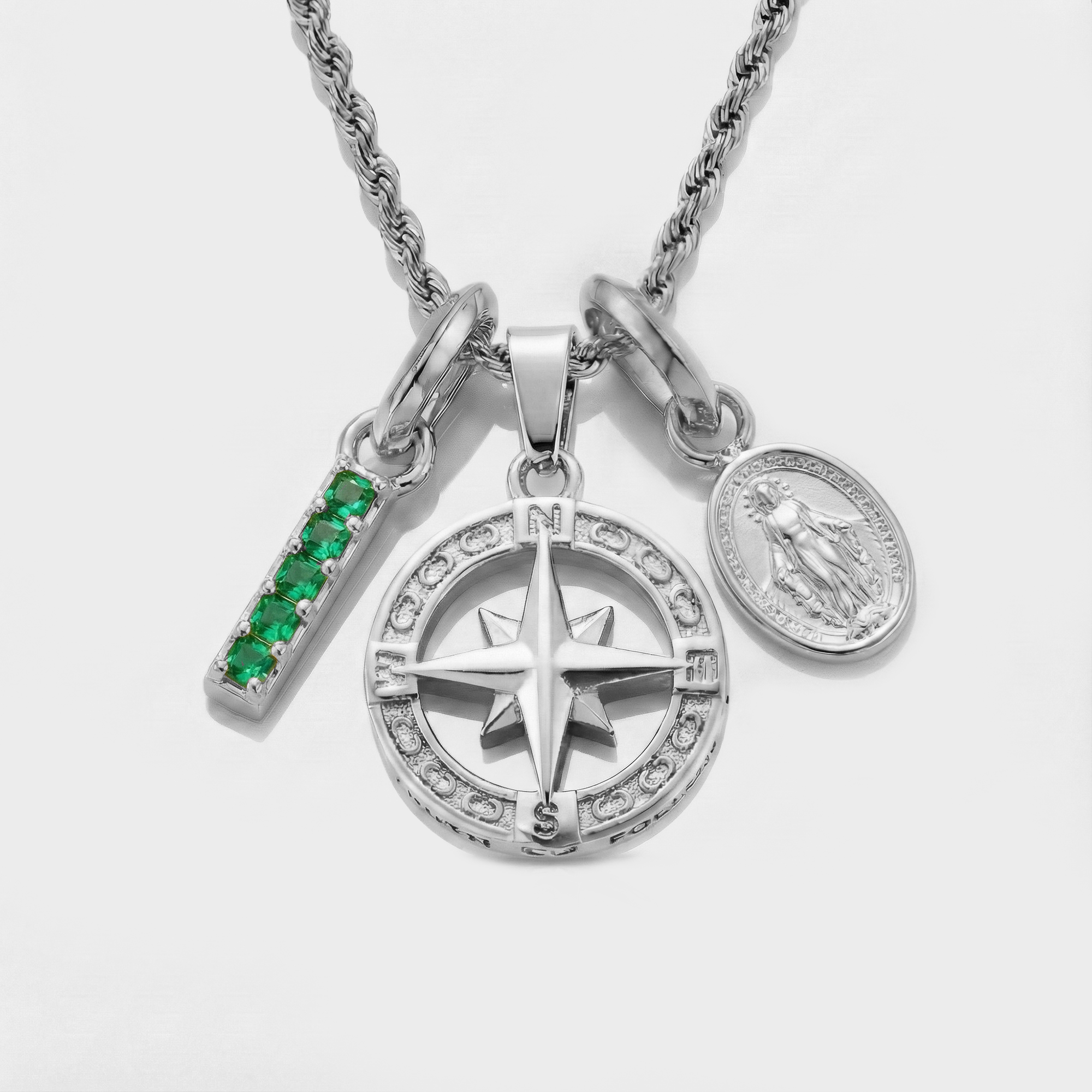 Build Your Own Pendant (Silver) | Emerald Stone