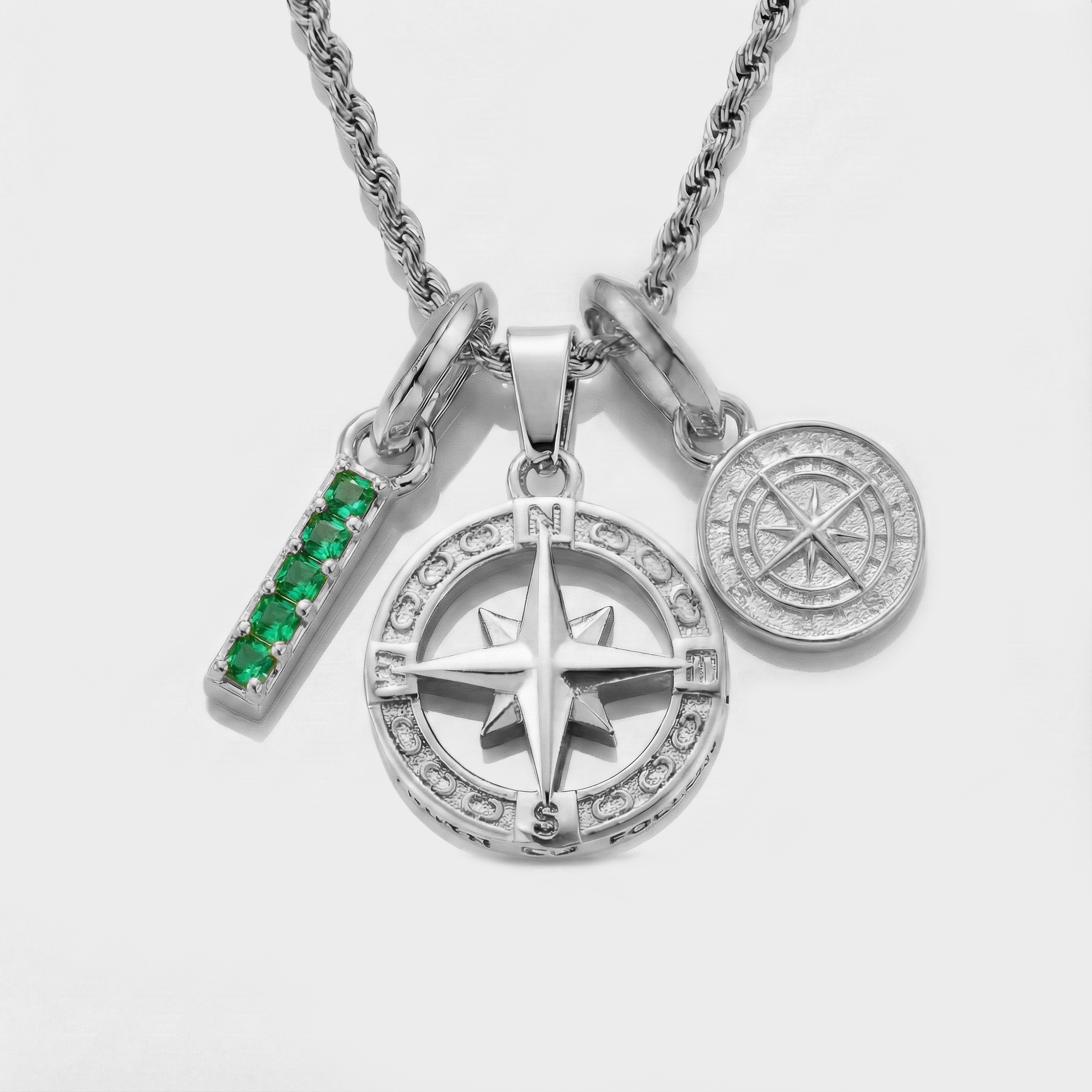 Build Your Own Pendant (Silver) | Emerald Stone