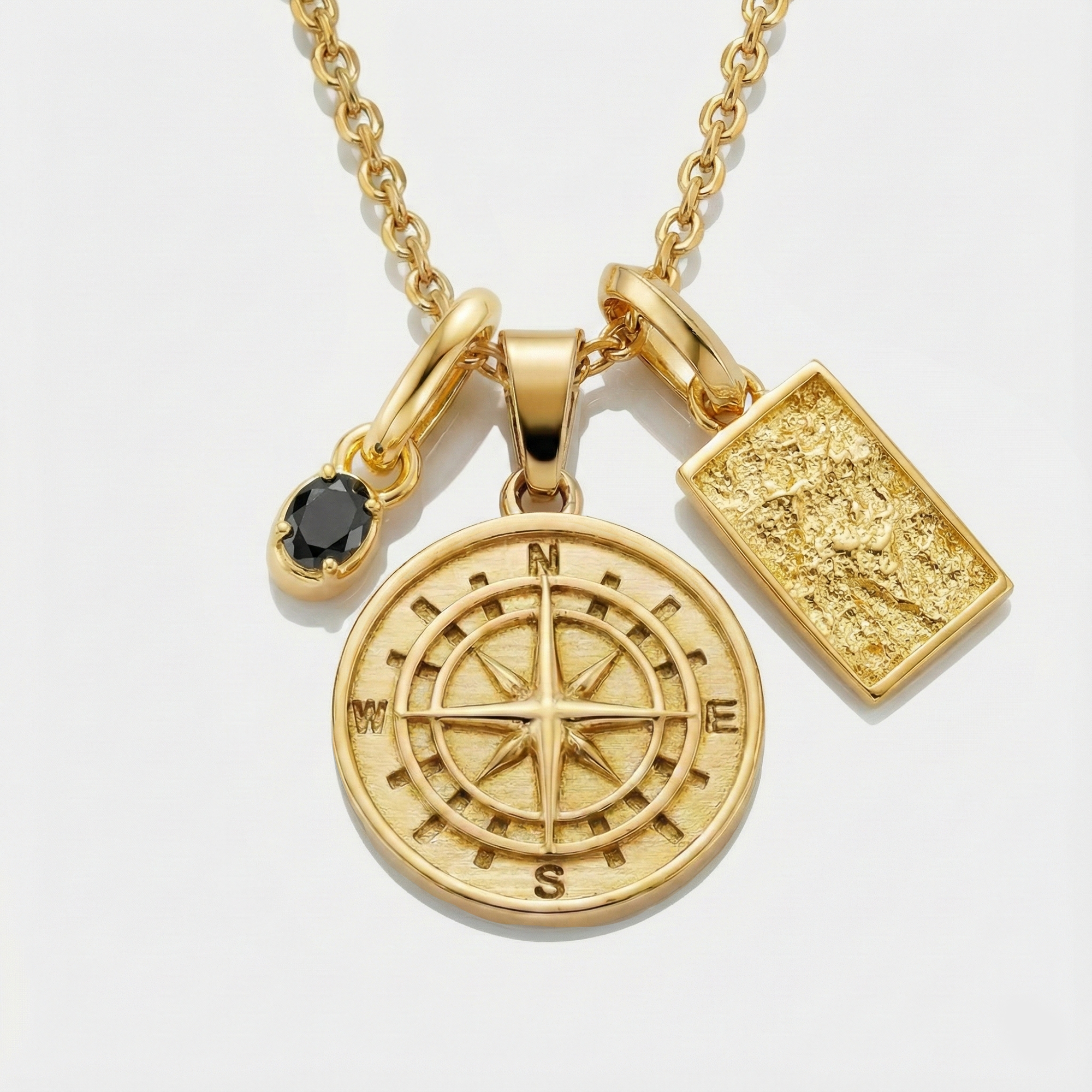 Build Your Own Pendant (Gold) | Onyx Stone