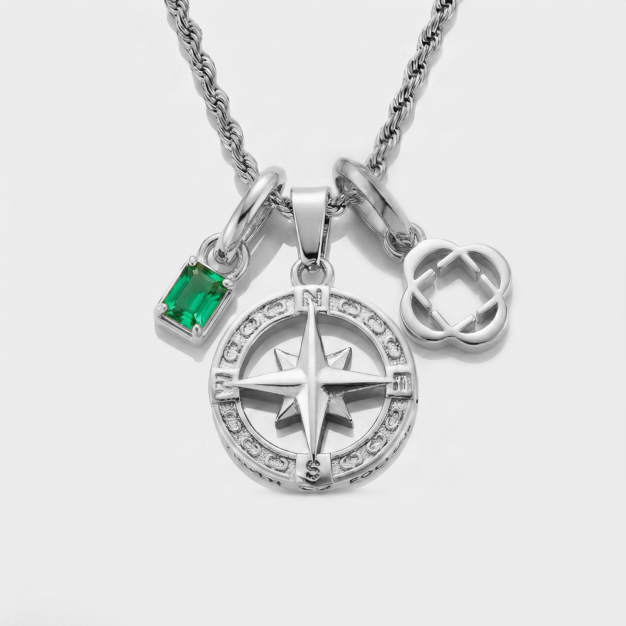 Build Your Own Pendant (Silver) | Emerald Stone