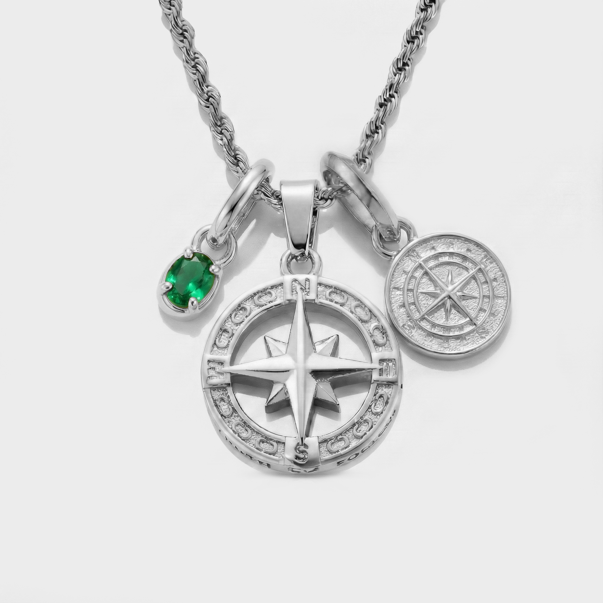 Build Your Own Pendant (Silver) | Emerald Stone
