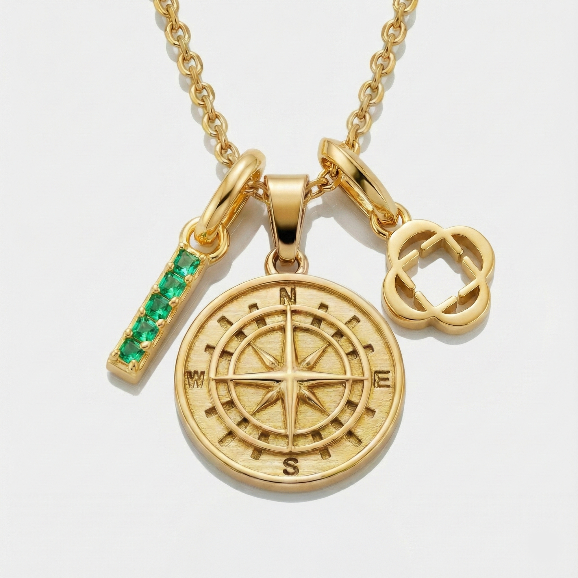 Build Your Own Pendant (Gold) | Emerald Stone
