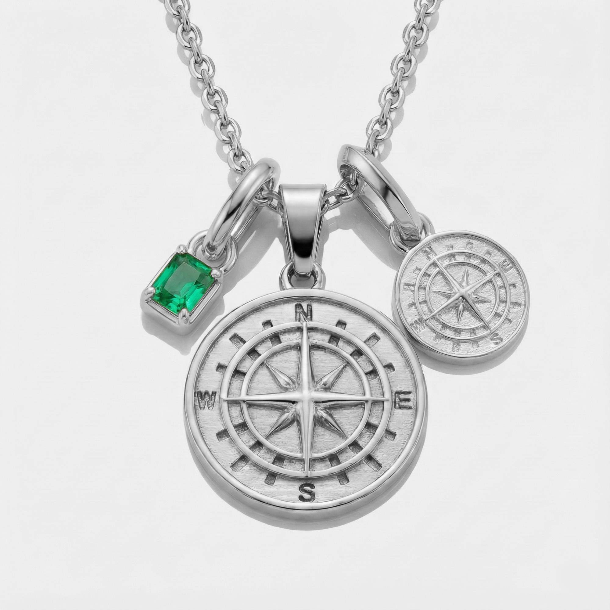 Build Your Own Pendant (Silver) | Emerald Stone