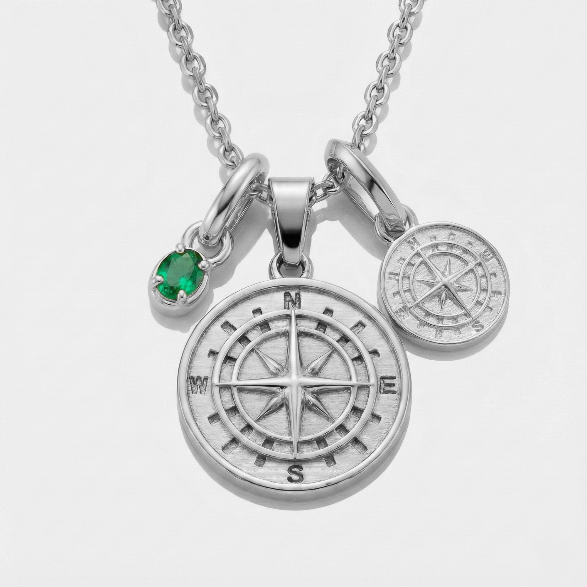 Build Your Own Pendant (Silver) | Emerald Stone