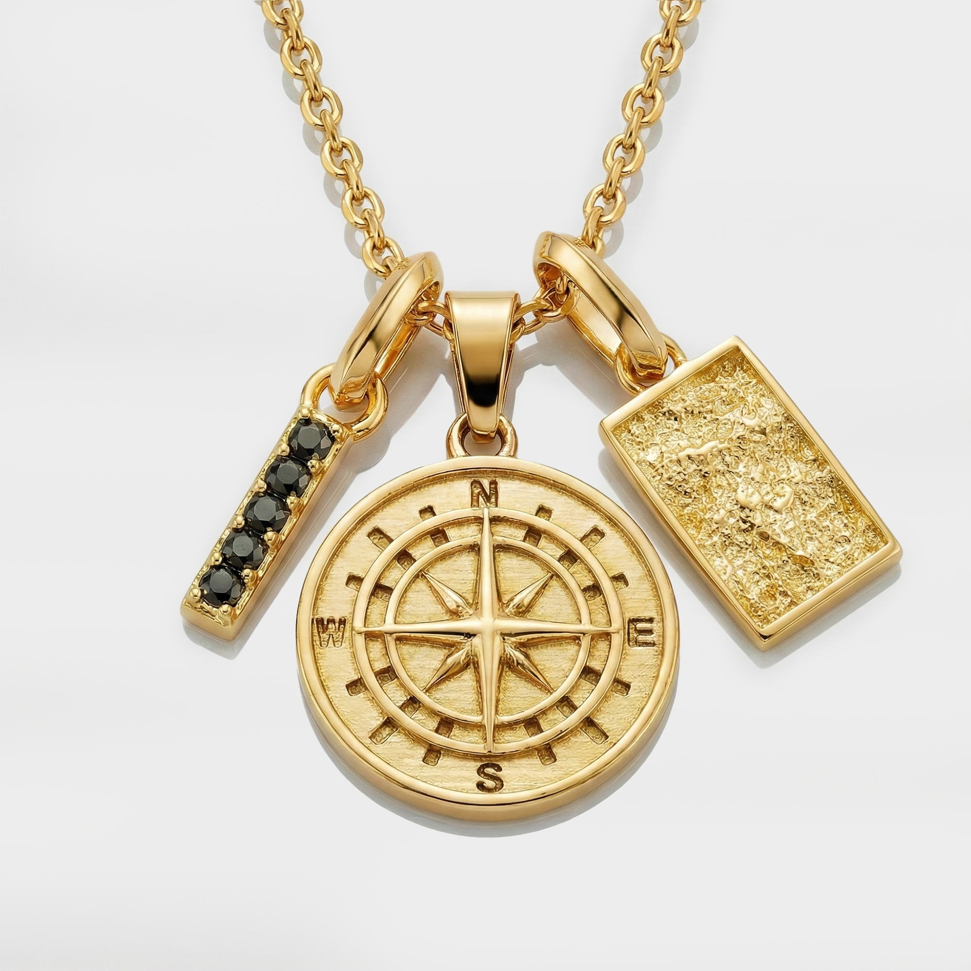 Build Your Own Pendant (Gold) | Onyx Stone