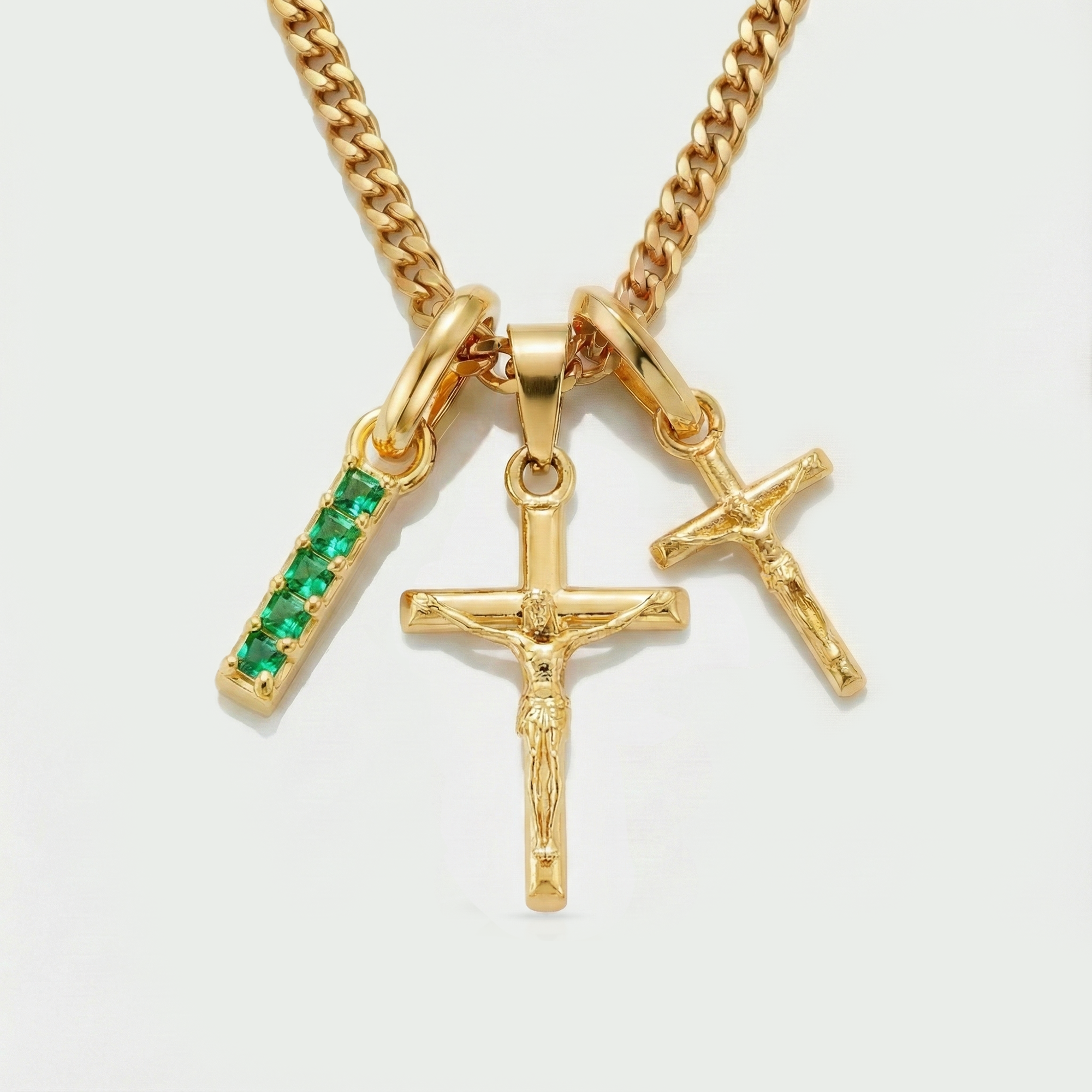 Build Your Own Pendant (Gold) | Emerald Stone