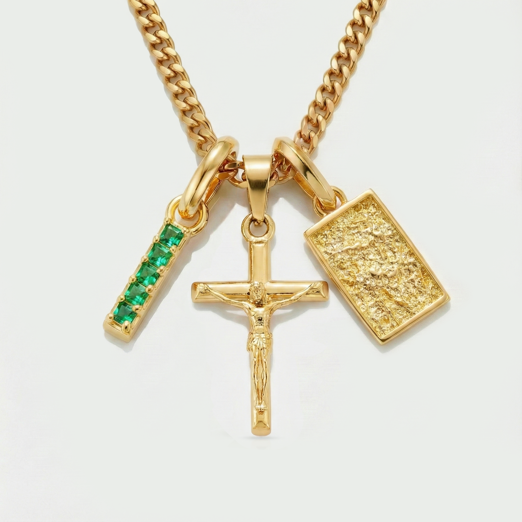 Build Your Own Pendant (Gold) | Emerald Stone