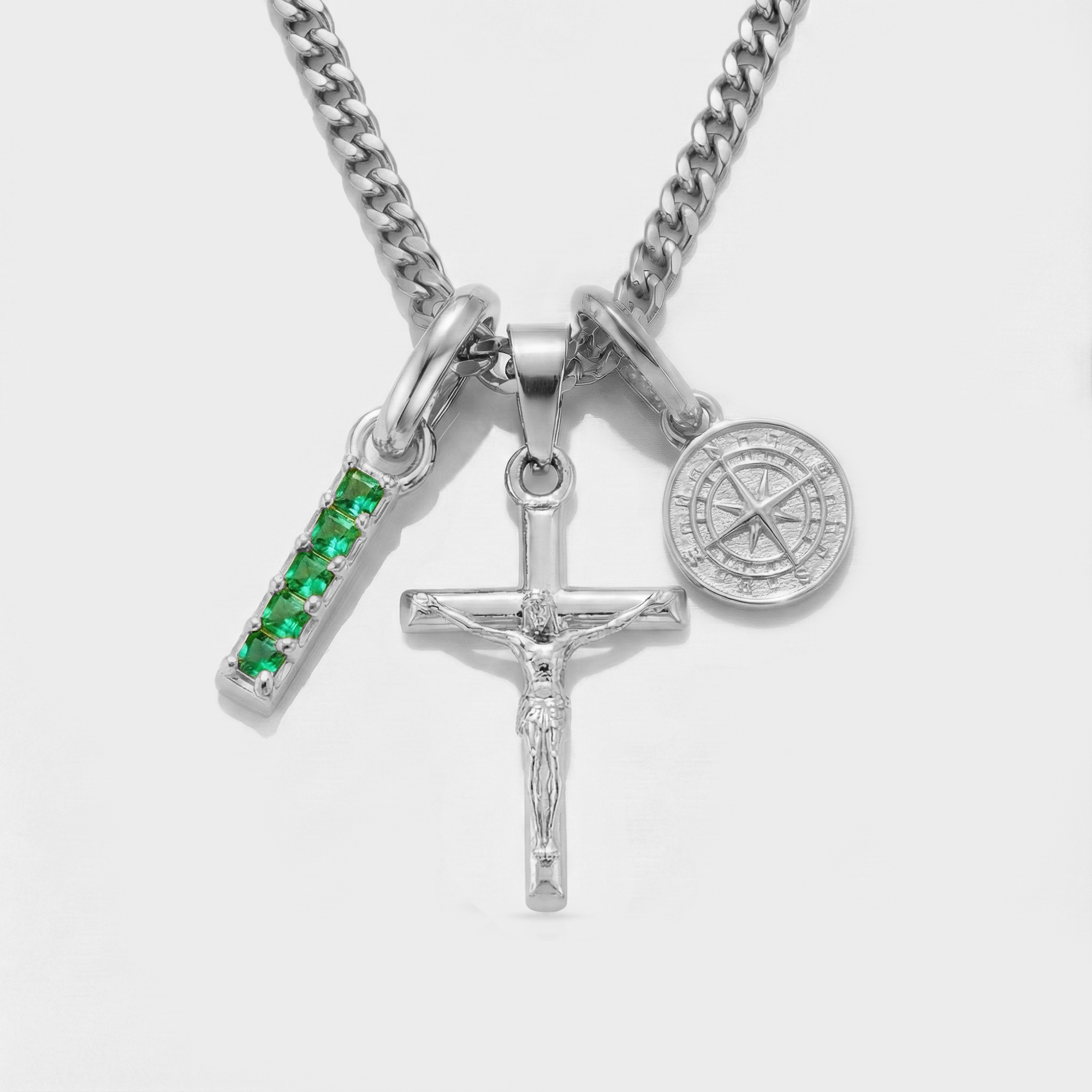Build Your Own Pendant (Silver) | Emerald Stone
