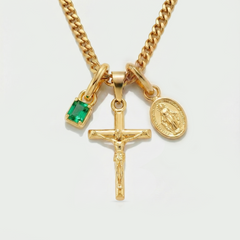 Build Your Own Pendant (Gold) | Emerald Stone