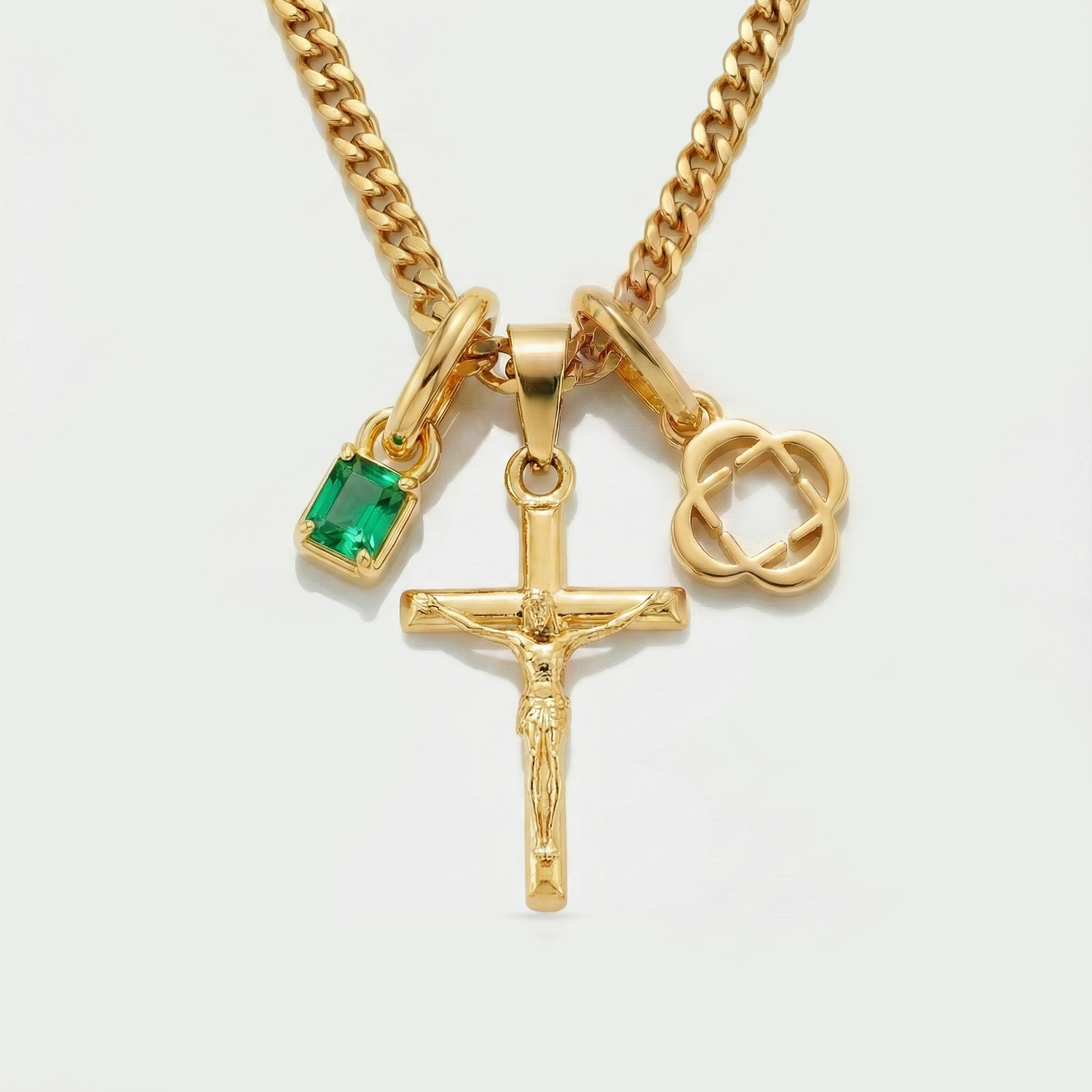 Build Your Own Pendant (Gold) | Emerald Stone