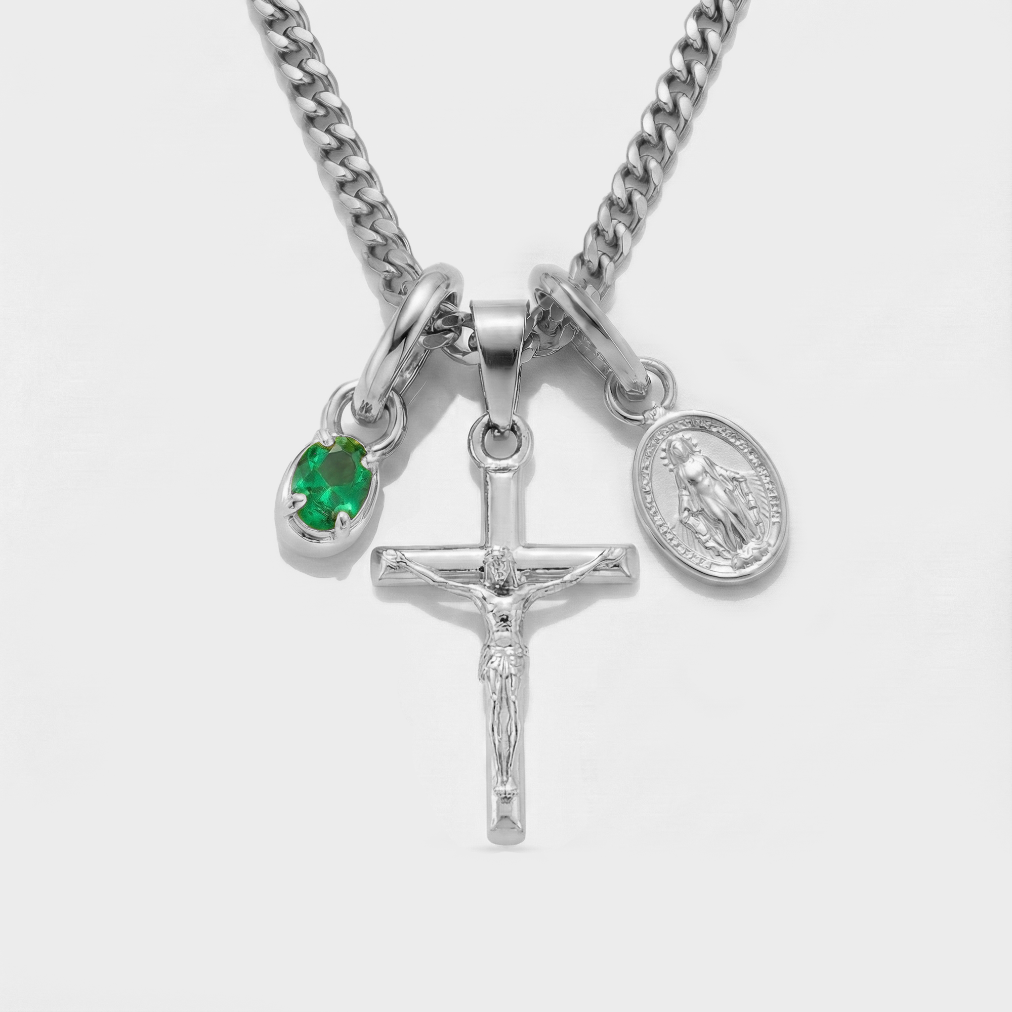 Build Your Own Pendant (Silver) | Emerald Stone